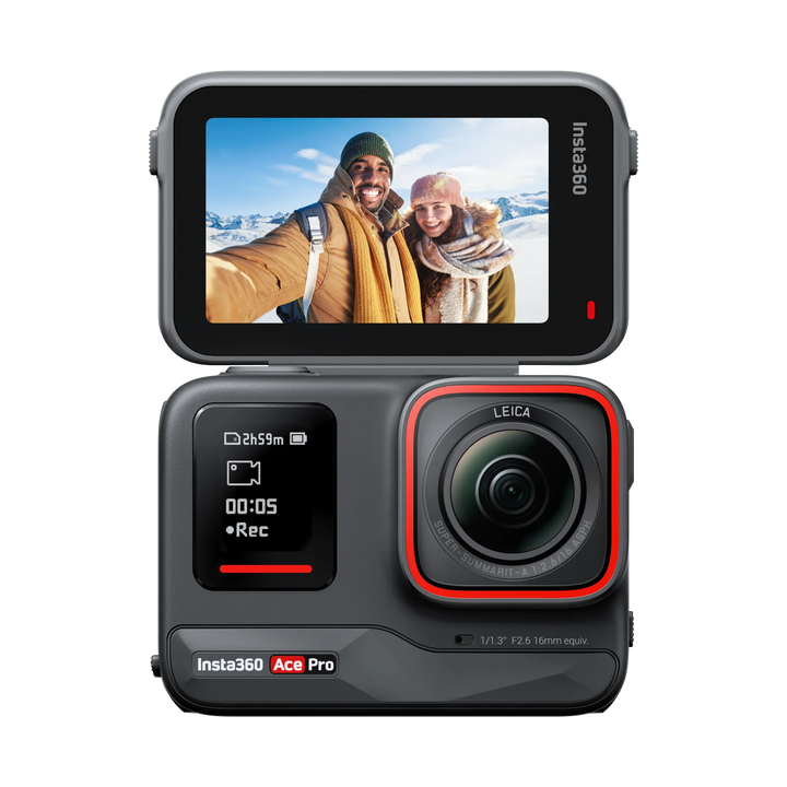 La cámara deportiva Insta360 Ace Pro Standalone es una potente cámara de acción de gran angular diseñada conjuntamente con Leica. Un sensor de 1/1,3" líder en la industria ofrece una calidad de imagen espectacular, con una pantalla abatible de 2,4" y un cuerpo de cámara robusto, funciones de disparo intuitivas y edición AI optimizada, diseñada para hacer que la captura de acción sea más inteligente y sencilla.