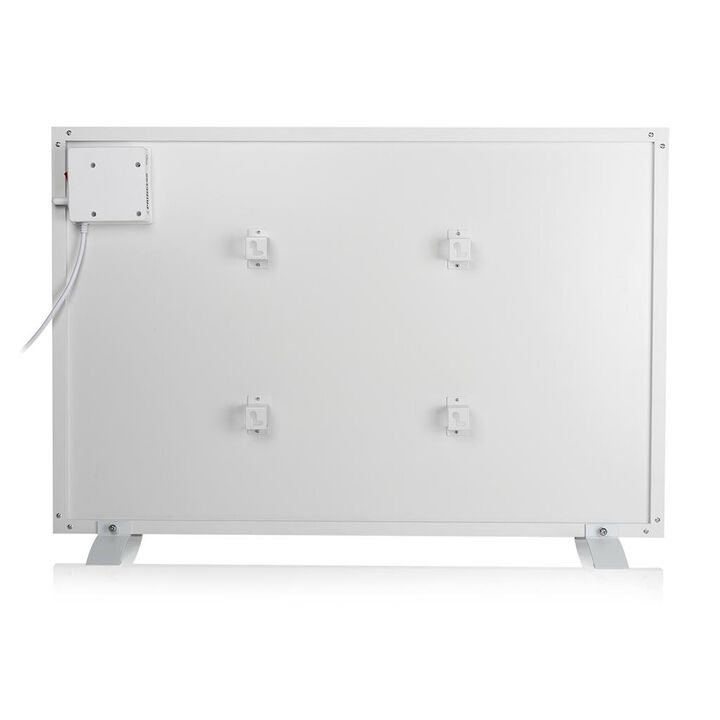 Elegante calefactor de panel de infrarrojos de 540 W con montaje en pared para una calefacción rápida, eficaz y sostenible. Incluye función de temporizador y programación. Controle el calefactor Smart por voz o a través de la aplicación Princess.