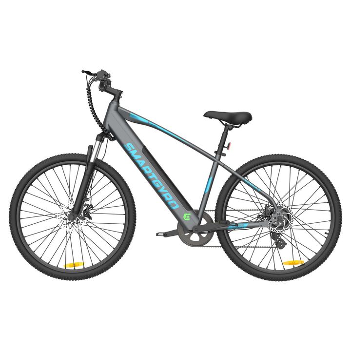 Bicicleta eléctrica de montaña con asistente al pedaleo, motor de 250W 36V, batería de 10Ah, 7 velocidades, frenada hidráulica, Horquilla Suntour y cuadro de aluminio smartGyro Senda 2.