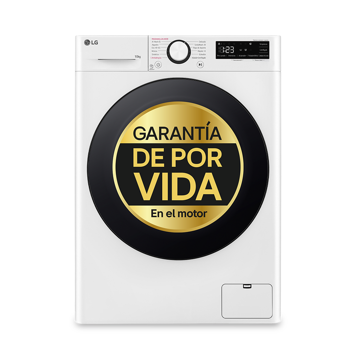 Lavadora LG 10 kg con AI Direct Drive, TurboWash 360 y Steam