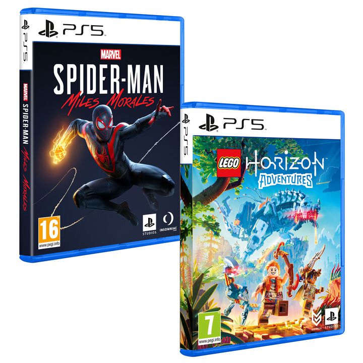 Pack Videojuegos LEGO Horizon Adventures PS5 + Spider-Man Miles Morales PS5