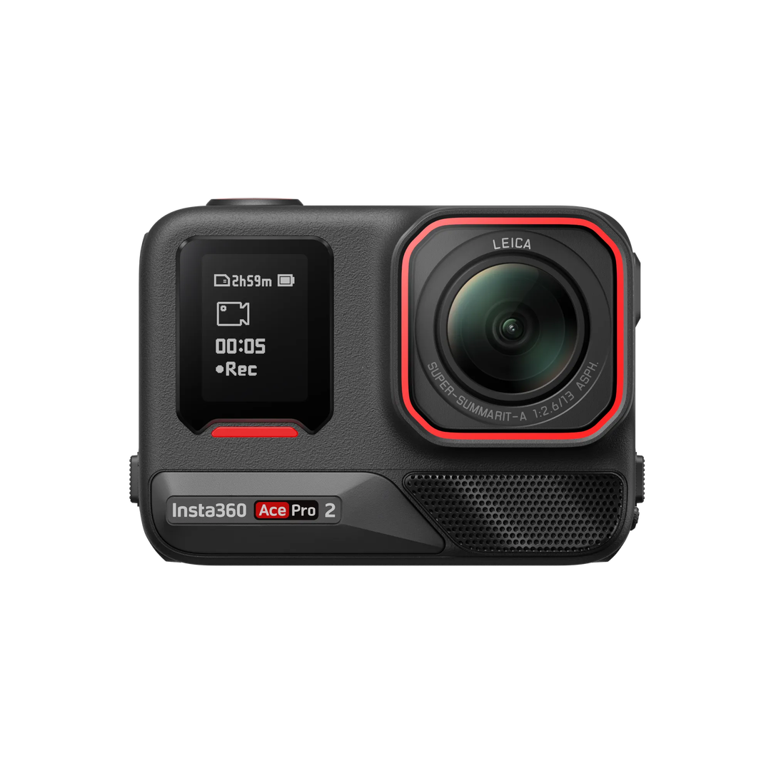 La cámara deportiva Insta360 Ace Pro 2 es una potente cámara de acción de diseñada conjuntamente con Leica. Tiene una calidad de imagen increíble, una estabilización de vídeo FlowState y una gran autonomía de 180 minutos.