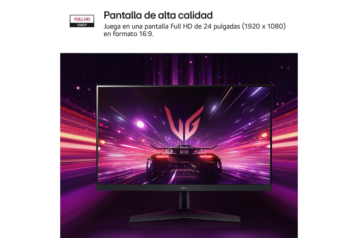 Monitor Gaming LG UltraGear™ de 24 pulgadas | Full HD de 180Hz IPS con tiempo de respuesta de 1ms (GtG), compatible con G-SYNC® FreeSync™