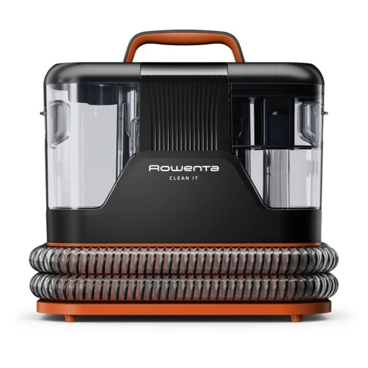 Aspirador de tapicerías, Limpieza rápida de derrames y manchas, hasta 12,5 kPa, 400 W, Incluye sistema de autolimpieza, Naranja