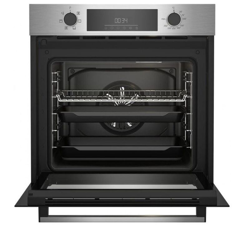 Horno multifunci&oacute;n Beko 72L con 6 funciones acabado Acero Inoxidable