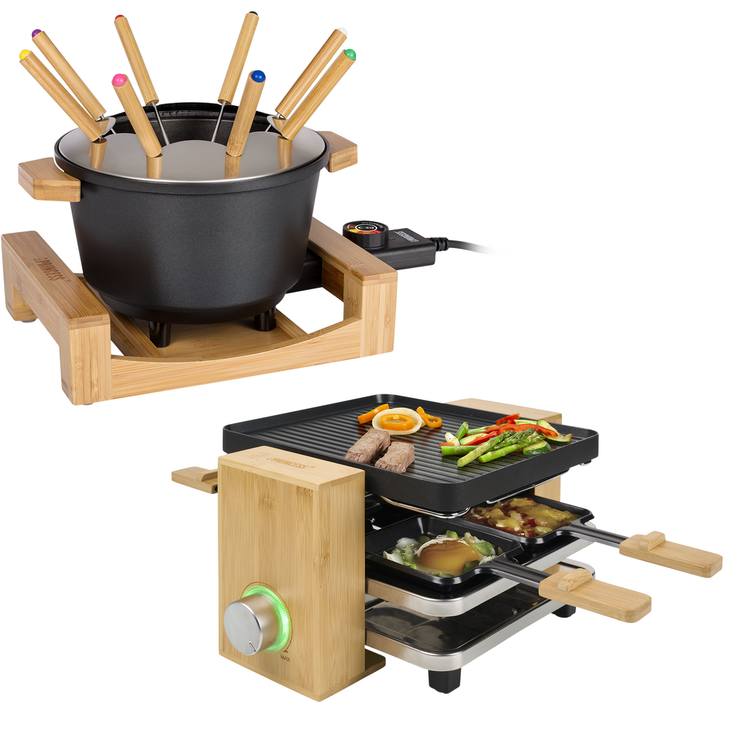 Set de Fondue y Raclette Pure Negro