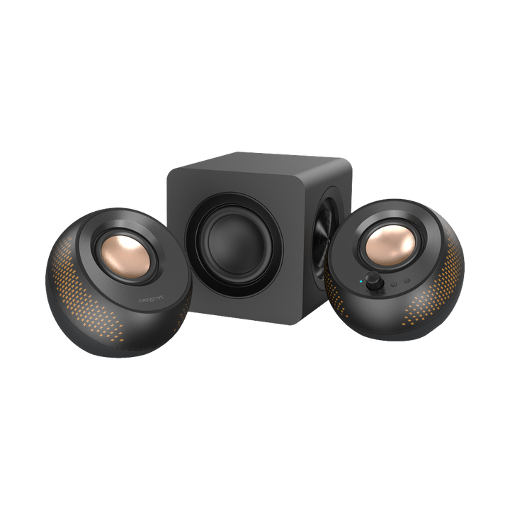 Altavoces para ordenador 2.1 USB-C con subwoofer e iluminaci&oacute;n RGB personalizable