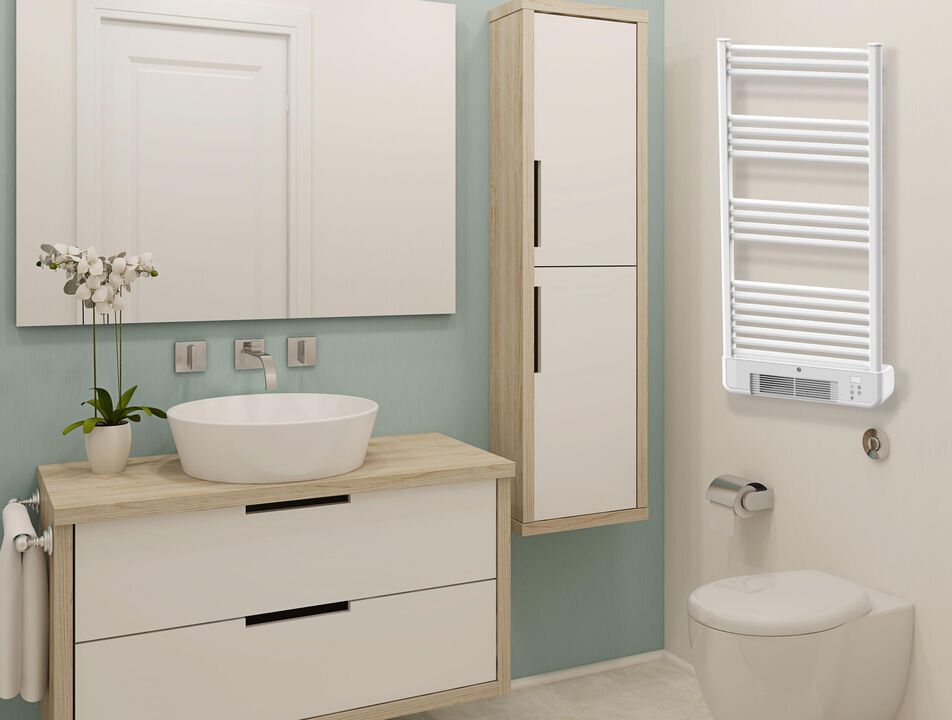 El NTW-11 es un completo producto de 500W que actúa como secador de toallas, calentador de prendas y a la vez servirá de apoyo a tu sistema de calefacción. Su diseño sencillo y elegante incluye un display LED y temporizador (2h). Además tiene una tecnología de transmisión directa del calor y un sistema de protección contra sobrecalentamiento, de forma que si se alcanza una temperatura peligrosamente alta se detiene automáticamente.