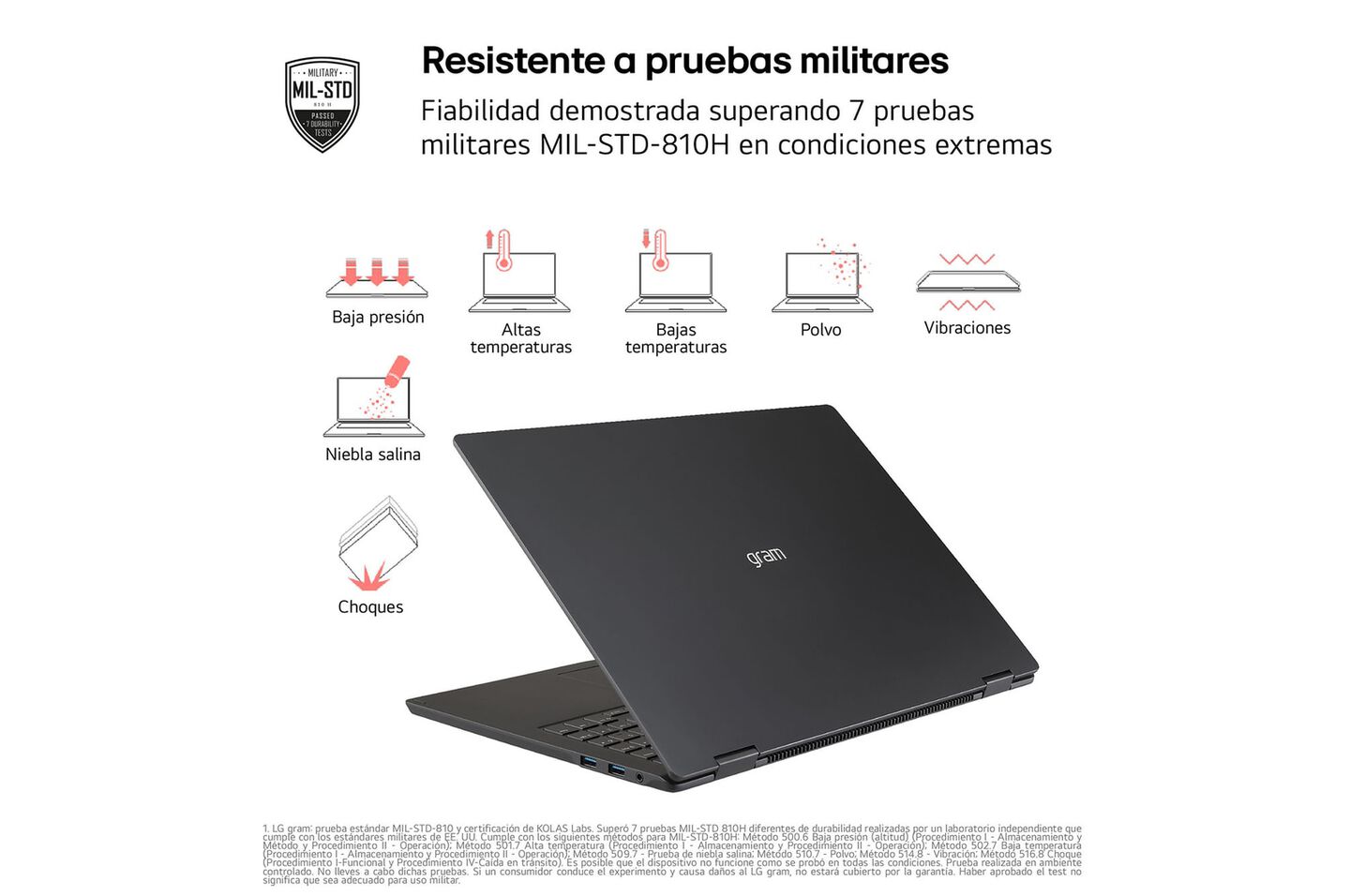 Portátil 16" LG gram - 16Z90TS, Windows 11, Intel® Core™ Lunar Lake, 32 GB RAM, 1 TB SSD, Panel IPS WQXGA (2560x1600), Ligero 1,2 kg, 25,5 horas de batería, Gris