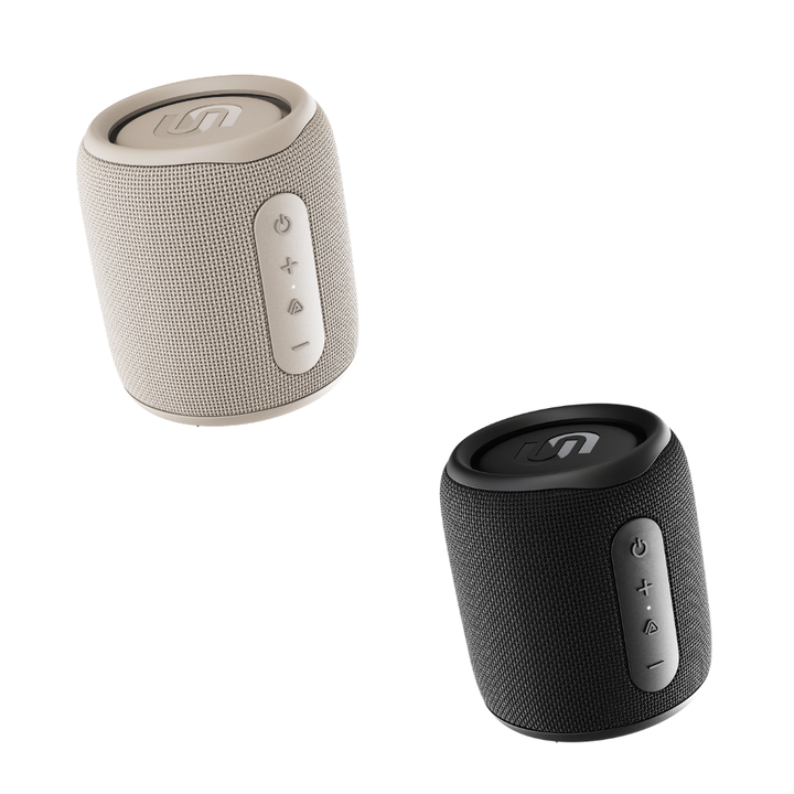 <p>Pack de 2 altavoces Biarritz: uno en Negro (Black) y otro en Arena (Sand). Gran sonido en un formato compacto. 10W de sonido potente, resistencia al agua IP67 y hasta 10 horas de bater&iacute;a </p>