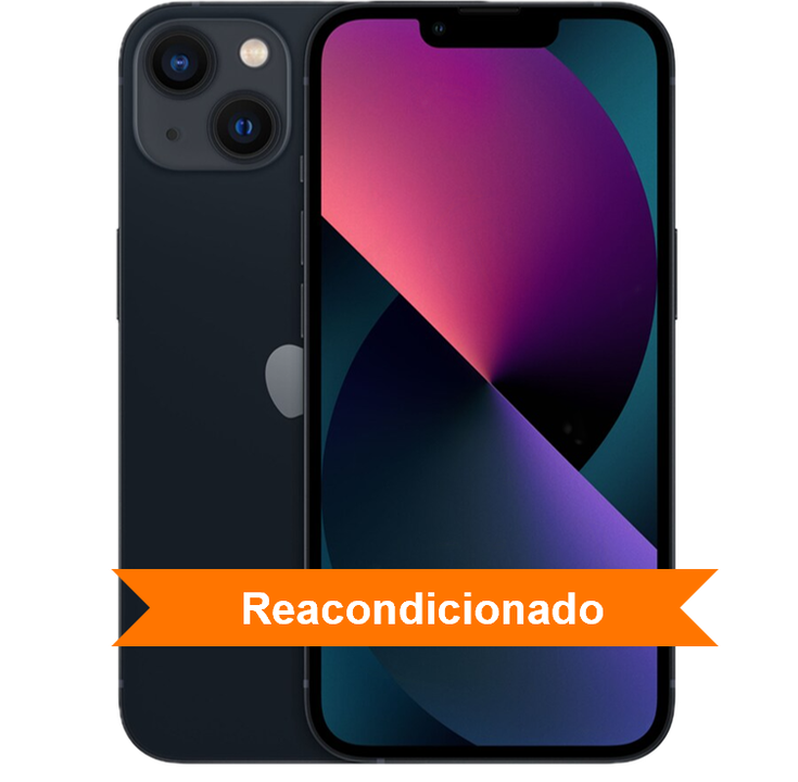 iPhone 13 128GB Negro Reacondicionado con componentes 100% originales, revisado y certificado.