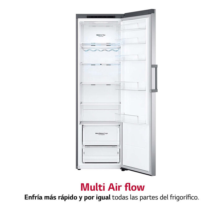 Frigor&iacute;fico 386 L Inox con DoorCooling+, No Frost, compresor Inverter y Wi-Fi opcional.