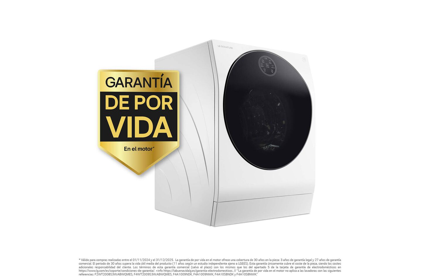 Sistema 12 kg/7 kg, Wi-Fi, IA Direct Drive, bomba de calor, autodosificación y vapor.