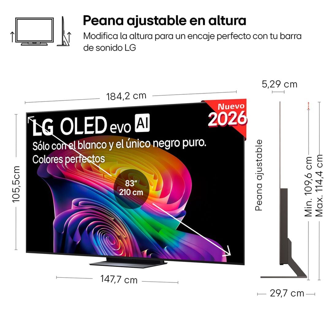 Smart TV OLED evo AI 48 pulgadas 4K OLED48C66