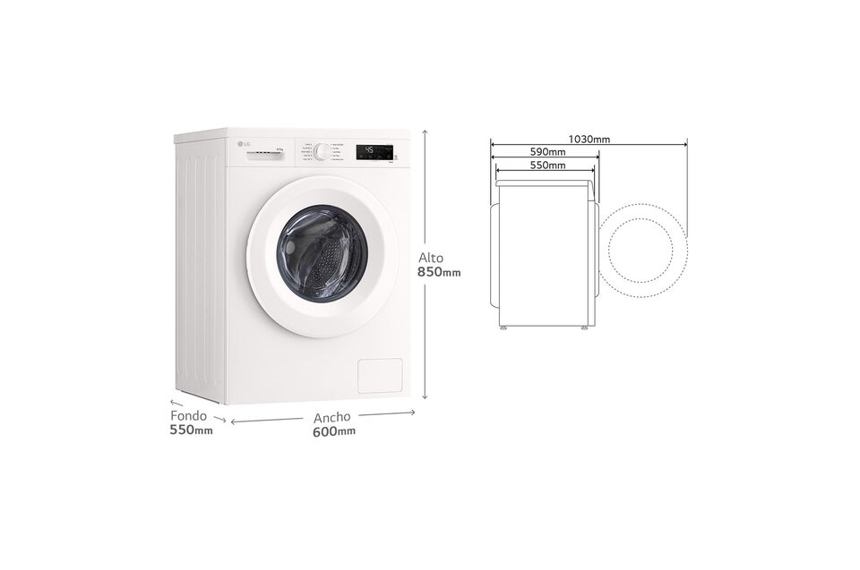 Lavasecadora LG 8 kg + 5 kg con Direct Drive, 6 Motion, Steam y Wi-Fi ThinQ