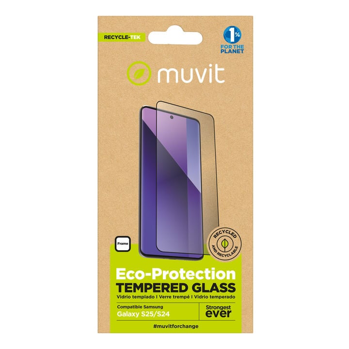 ¡Cuida tu dispositivo y contribuye a cuidar el planeta! Nuestro protector de pantalla eco responsable muvit for change, aporta protección extra a la pantalla de tu Smartphone sin perder la sensibilidad al tacto. De alta resistencia a impactos y arañazos con una dureza de 9H (máxima escala), evitará la rotura de tu pantalla ante un golpe o caída. Su tratamiento oleo fóbico, repele agua, grasa y suciedad. En muvit for change nos comprometemos a donar el 1% de los ingresos para el planeta*.
