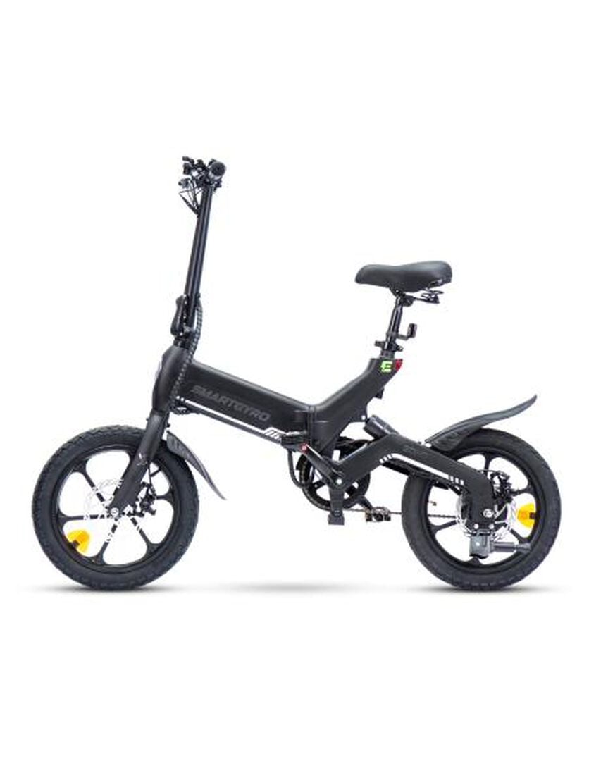 Bicicleta eléctrica de paseo con asistente al pedaleo, motor de 250W 36V, batería de 10Ah, Ruedas de 16", cuadro de aleación de magnesio AM60B y 4 modos de velocidad smartGyro Soho. Bicicleta eléctrica de paseo con asistente al pedaleo, motor de 250W 36V, batería de 10Ah, Ruedas de 16", cuadro de aleación de magnesio AM60B y 4 modos de velocidad smartGyro Soho.