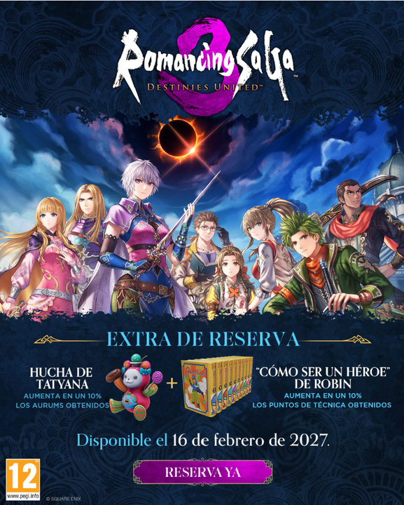 Videojuego Romancing Saga 3: Destinies United PS5
Disponible el 16/02/2027