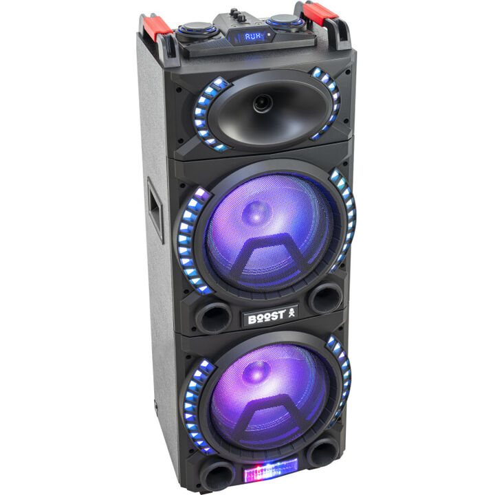 <p>El <strong>BOOST-STUPDJ20</strong> es un potente altavoz activo tipo columna dise&ntilde;ado para animar fiestas, eventos y sesiones de karaoke. Con una <strong>potencia m&aacute;xima de 500 W</strong>, ofrece un sonido potente y equilibrado gracias a su recinto ac&uacute;stico de madera, que proporciona unos graves profundos y una excelente calidad de audio.</p>