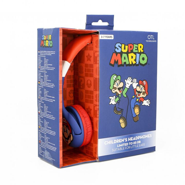 AURICULARES INFANTILES SUPER MARIO CON VOLUMEN LIMITADO PARA NI&Ntilde;OS DE 3 A 7 A&Ntilde;OS