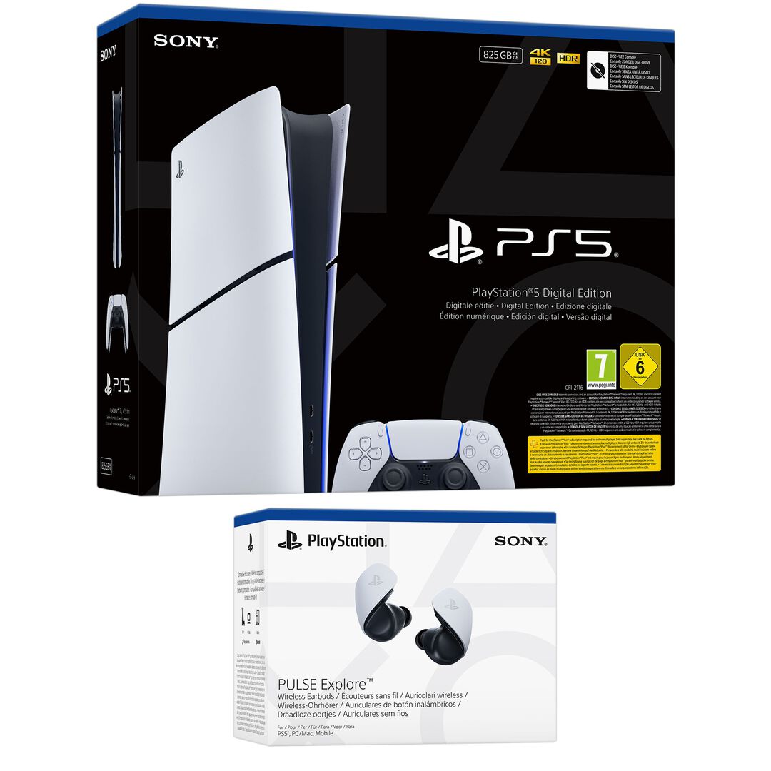 Pack Consola PS5 DIGITAL + Auriculares Explore