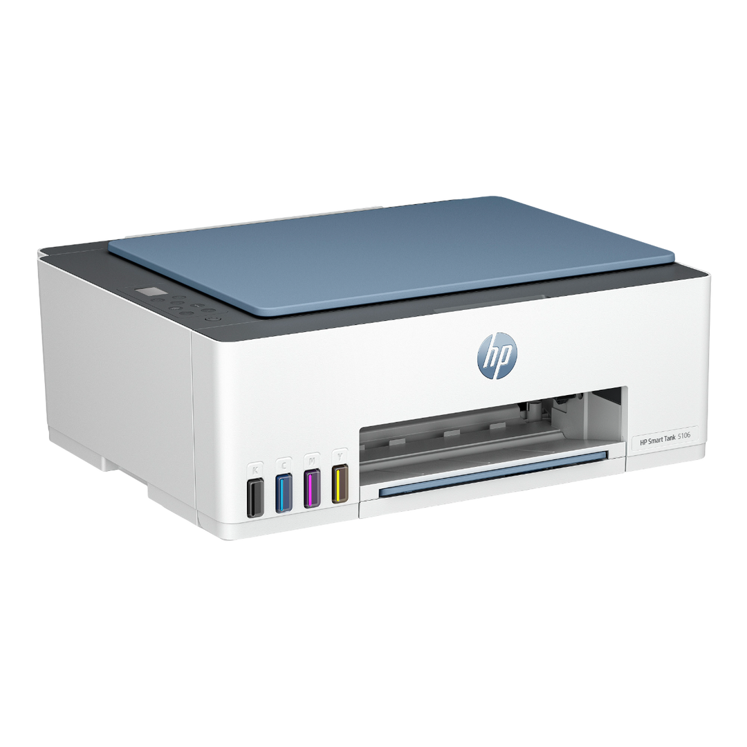 HP Smart Tank 5106 Inal&aacute;mbrico All-in-One Color Impresora, Fotocopiadora, esc&aacute;ner:
La impresora de tanque m&aacute;s inteligente y mejor conectada