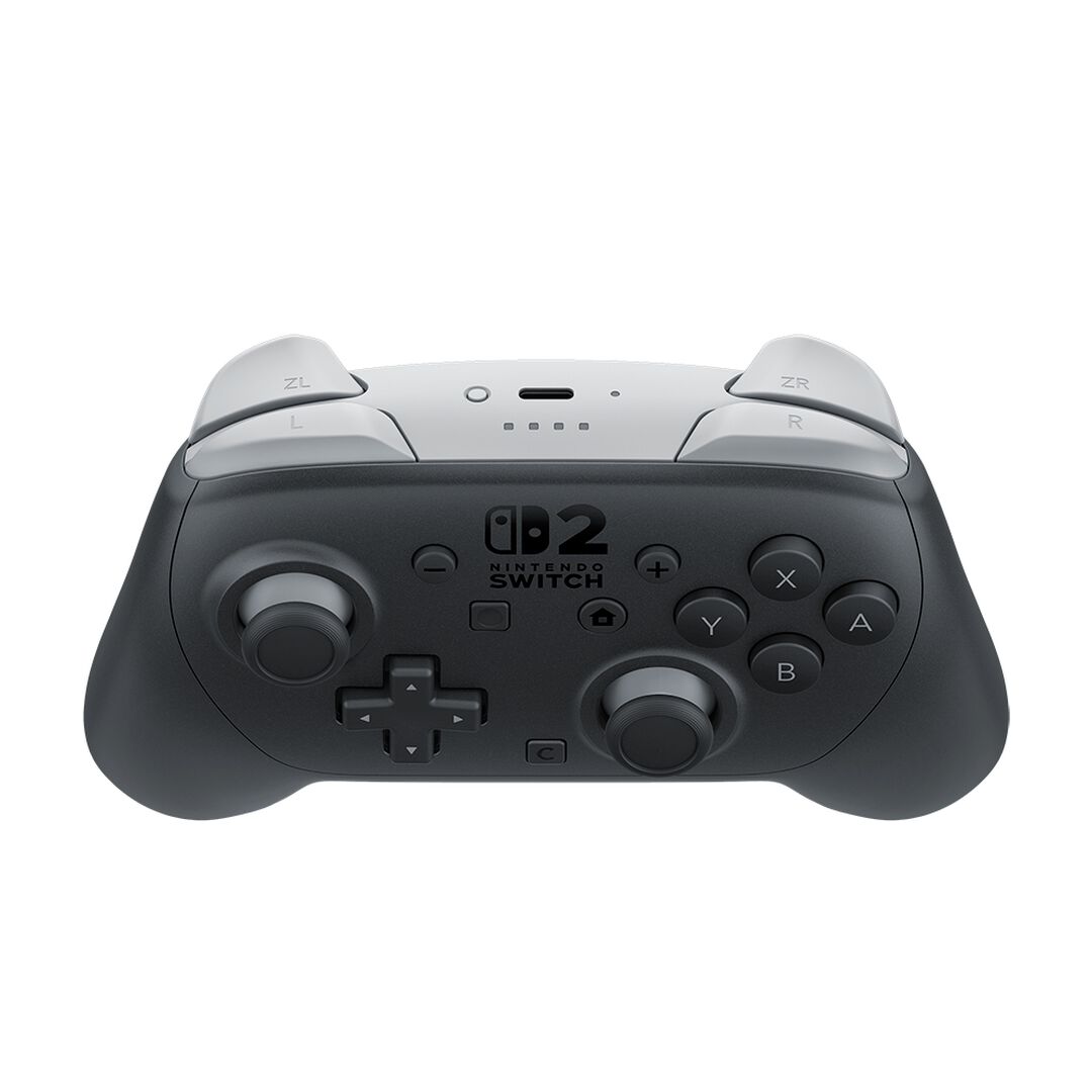 MANDO NINTENDO SWITCH 2 PRO CONTROLLER PARA NINTENDO SWITCH 2 VERSIÓN ESPAÑOLA GARANTÍA EUROPEA EU WARRANTY
Mando Pro de Nintendo Switch 2 para llevar tu experiencia de juego a otro nivel. Incluye un botón C para acceder al menú de GameChat en cualquier momento, botones GL y GR que se pueden asignar libremente a otros botones y un conector de audio para auriculares.
Conector de audio
Miniconector estéreo de 4 polos y 3,5 mm (estándar CTIA).
Nota: Nintendo no garantiza la compatibilidad con todos los productos.
Conectividad
Bluetooth, NFC (comunicación de corto alcance)
Puerto USB Type-C
Sirve para cargar el mando Pro de Nintendo Switch 2.
Batería
Batería de ion de litio; capacidad de la batería: 1070 mAh y duración aproximadamente 40 horas.
Tiempo de carga
Aproximadamente 3,5 horas
Características:
Vibración HD 2
Controles de movimiento
Funcionalidad para amiibo integrada*
Botón de captura
Botón C para GameChat**
Botones GL y GR personalizables
Conector de audio: Miniconector estéreo de 4 polos y 3,5 mm (estándar CTIA).
Solamente se puede usar con Nintendo Switch 2. MANDO NINTENDO SWITCH 2 PRO CONTROLLER PARA NINTENDO SWITCH 2 VERSIÓN ESPAÑOLA GARANTÍA EUROPEA EU WARRANTY
Mando Pro de Nintendo Switch 2 para llevar tu experiencia de juego a otro nivel. Incluye un botón C para acceder al menú de GameChat en cualquier momento, botones GL y GR que se pueden asignar libremente a otros botones y un conector de audio para auriculares.
Conector de audio
Miniconector estéreo de 4 polos y 3,5 mm (estándar CTIA).
Nota: Nintendo no garantiza la compatibilidad con todos los productos.
Conectividad
Bluetooth, NFC (comunicación de corto alcance)
Puerto USB Type-C
Sirve para cargar el mando Pro de Nintendo Switch 2.
Batería
Batería de ion de litio; capacidad de la batería: 1070 mAh y duración aproximadamente 40 horas.
Tiempo de carga
Aproximadamente 3,5 horas
Características:
Vibración HD 2
Controles de movimiento
Funcionalidad para amiibo integrada*
Botón de captura
Botón C para GameChat**
Botones GL y GR personalizables
Conector de audio: Miniconector estéreo de 4 polos y 3,5 mm (estándar CTIA).
Solamente se puede usar con Nintendo Switch 2.