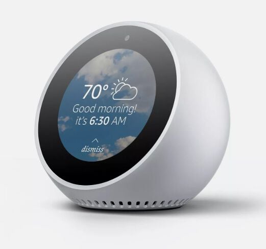 Echo Spot (modelo de 2024) Blanco Amazon Blanco ¡Precio exclusivo