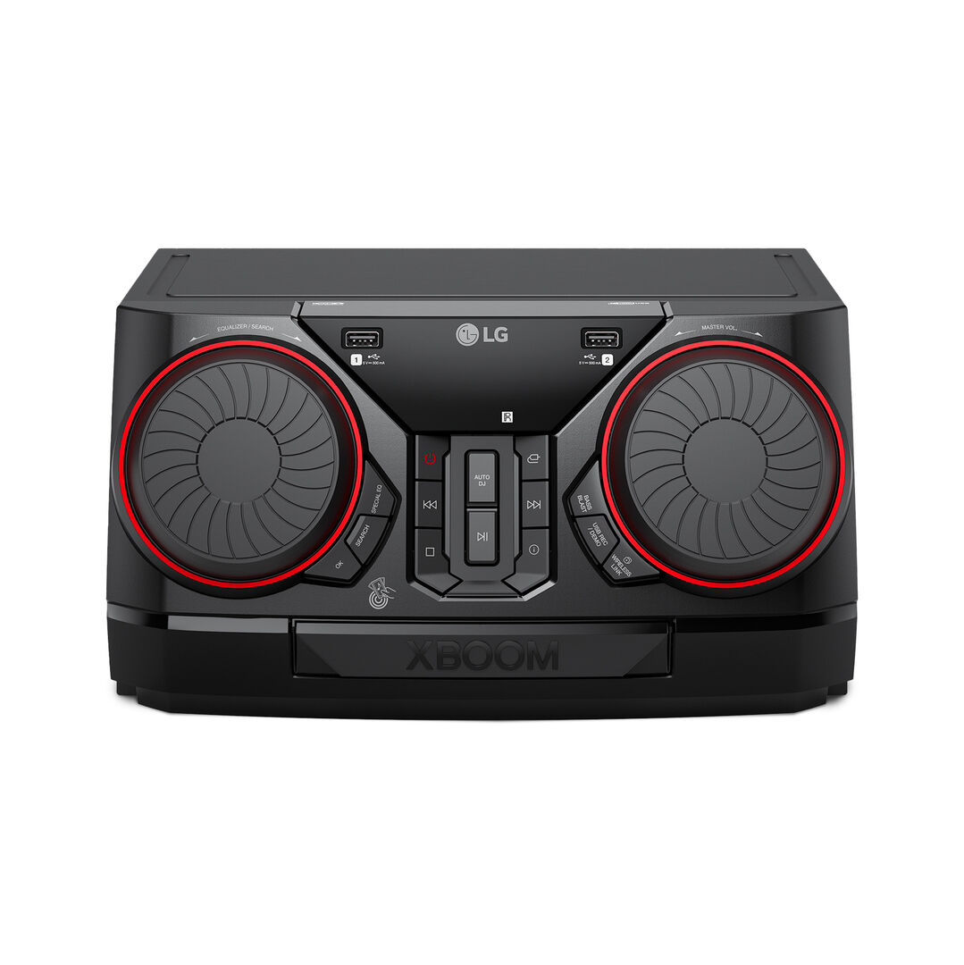 Altavoz LG XBOOM CK43N 300 W con USB, Bluetooth, Party Link y control giratorio.