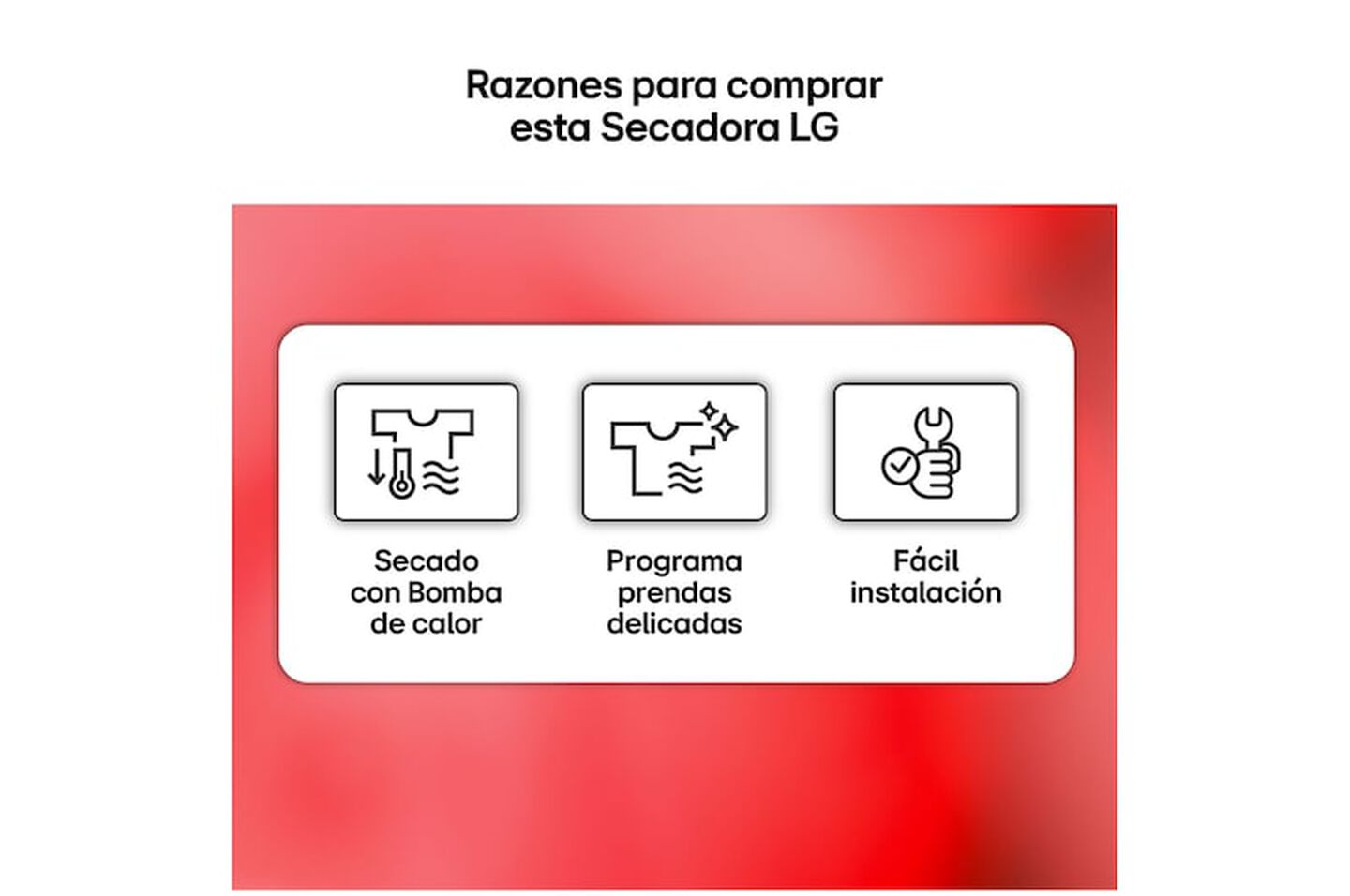 Secadora LG 8kg bomba de calor, clase D, negro grafito, 8 programas, pantalla LED