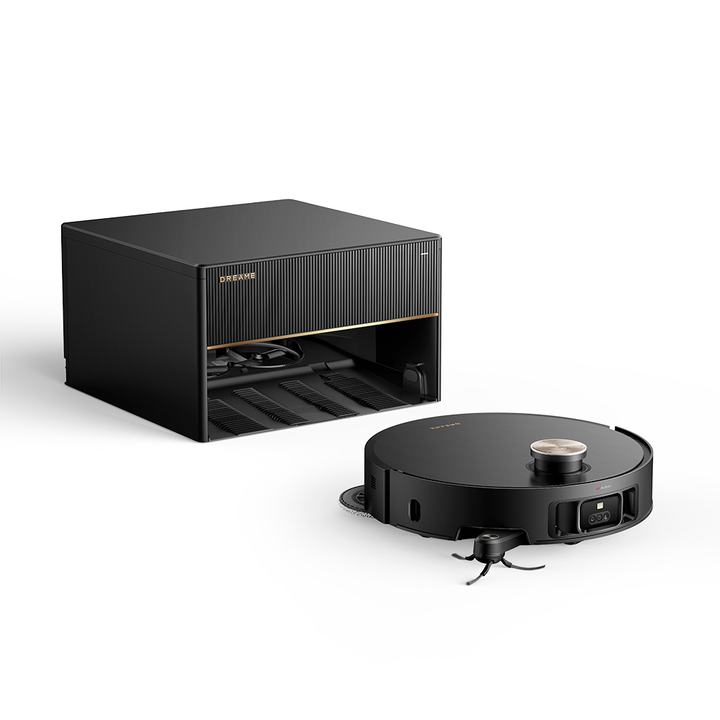 El robot  aspirador X50 Master redefine la limpieza con un diseño elegante y versátil. Su estación base de 24,9 cm se integra sin esfuerzo en tu hogar para mantener todo ordenado y proteger los muebles. Elude los obstáculos, se mueve por debajo de muebles bajos y aborda de forma experta el pelo enredado. La estación base 8 en 1 garantiza una gestión eficiente del agua y resulta constantes en todo momento.