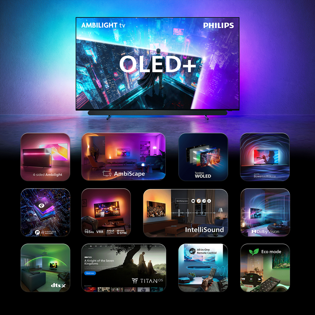 Smart TV 55" 55OLED911/12 4K OLED+ Ambilight