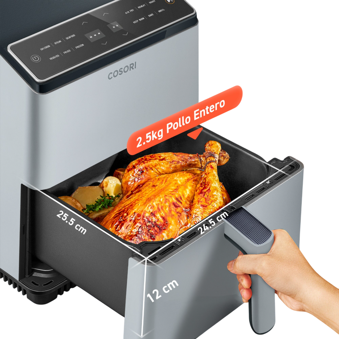 Freidora de aire con doble resistencia, 6.4L  Gray CAF-P583S-KEUR