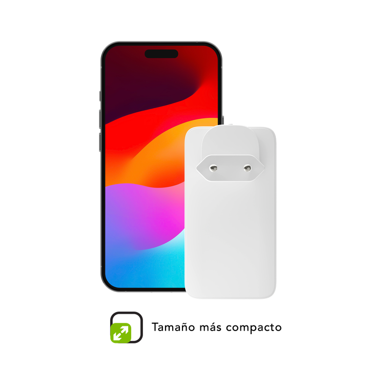 Power Bank Eco MAgsafe inal&aacute;mbrica de 10.000 Mah Fabricado con materiales pl&aacute;stico reciclado y recicables. 100% GRS certificado. Incorpora tambien un LED indicando si es necesario recargarla. Tambien cable USB C de carga.