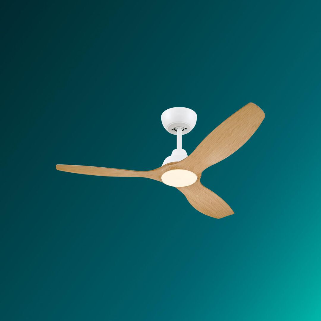 Ventilador de techo modelo Olas 52″ Blanco / Madera (2025) 

La lámpara ventilador de techo Philips LED combina luz blanca regulable personalizable con la comodidad de un ventilador de techo de aspas anchas para un flujo de aire abundante. Crea fácilmente el ambiente perfecto en cualquier espacio con los ajustes de luz SceneSwitch y el mando a distancia

Adecuado para habitaciones hasta 25 m².