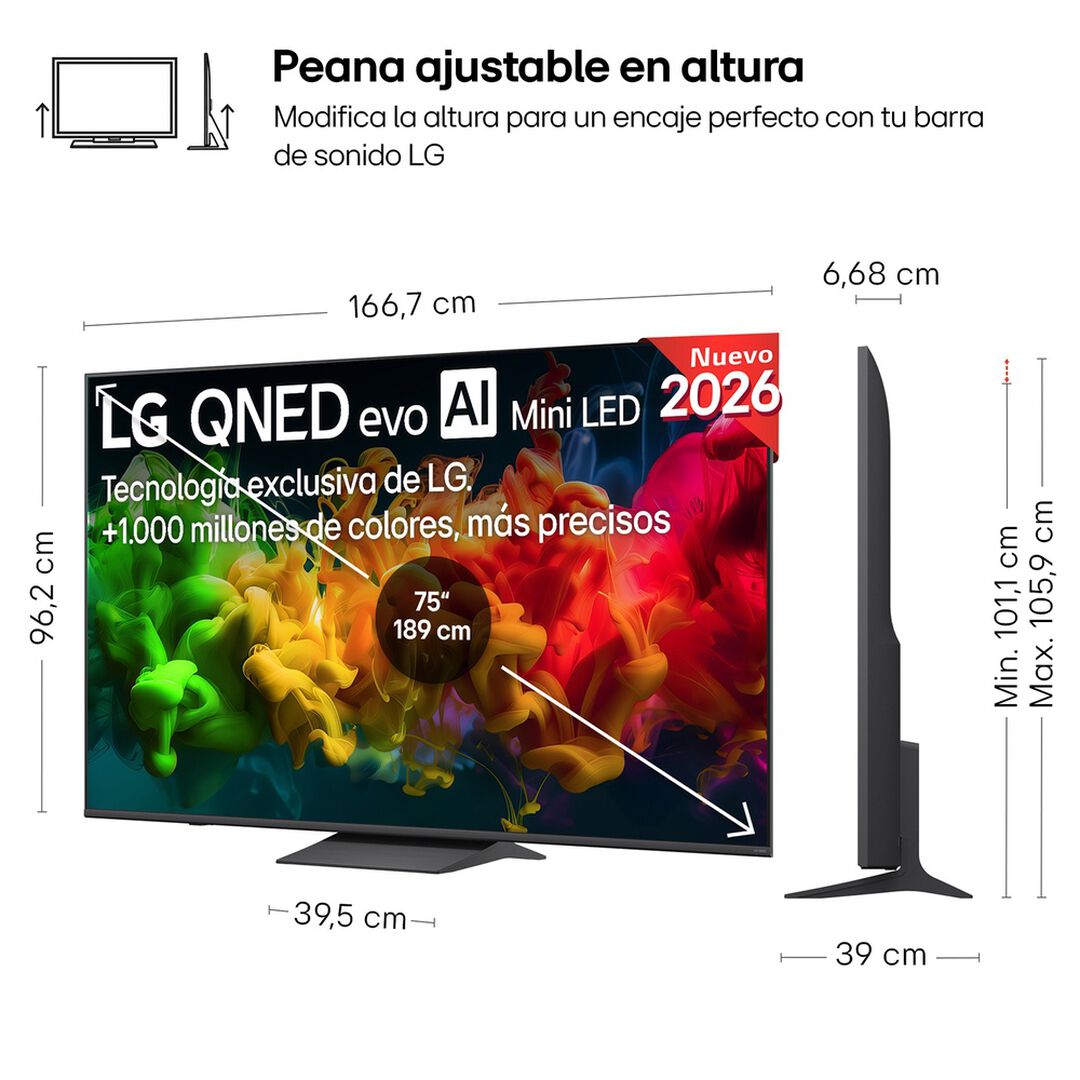 Smart TV QNED evo MiniLED AI 85 pulgadas 85QNED8EB