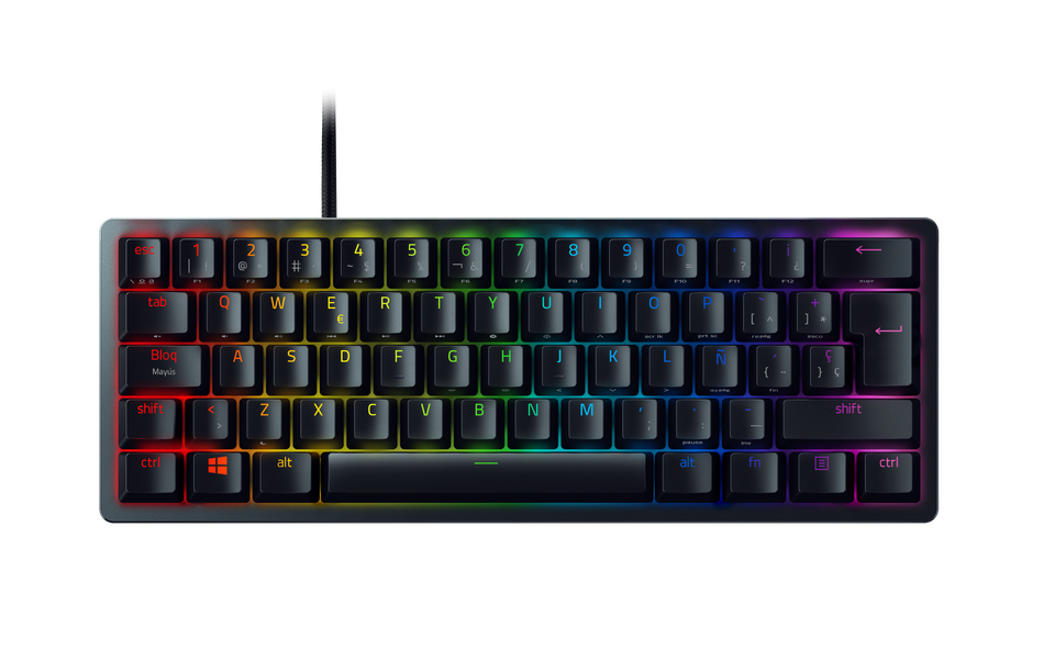 Domina a otra escala con el Razer Huntsman Mini: un teclado compacto para juegos con un tamaño del 60 % y switches ópticos Razer punteros. Muy portátil e ideal para espacios reducidos, es hora de experimentar un rendimiento a la velocidad de la luz con nuestro diseño más compacto hasta la fecha.