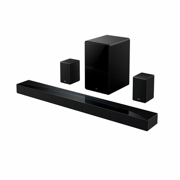 Barra de sonido TCL Q85HE 7.1.4 con Dolby Atmos, DTS:X y subwoofer inal&aacute;mbrico

Convierte tu sal&oacute;n en un aut&eacute;ntico cine en casa con la barra de sonido TCL Q85HE, un sistema de audio premium dise&ntilde;ado para ofrecer una experiencia sonora totalmente envolvente y de alta potencia. Con una configuraci&oacute;n 7.1.4 canales, 860 W de potencia m&aacute;xima, subwoofer inal&aacute;mbrico y altavoces traseros dedicados, el sonido se mueve a tu alrededor con precisi&oacute;n, profundidad y realismo.
