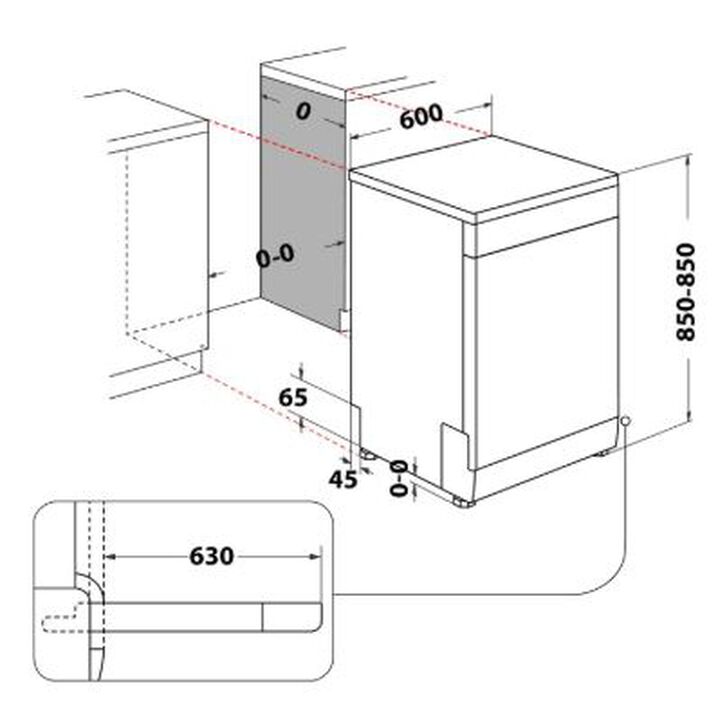 Lavavajillas Whirlpool W7F HS41 de libre instalaci&oacute;n de 60 cm, con capacidad para 15 servicios, 8 programas de lavado, tecnolog&iacute;a 6th Sense PowerClean, sistema de secado NaturalDry mediante apertura autom&aacute;tica de puerta, tercera bandeja flexible para cubiertos y clasificaci&oacute;n energ&eacute;tica C. Ofrece un funcionamiento silencioso de 41 dB, gran capacidad interior gracias a la cuba MaxiSpace y bajo consumo de agua.