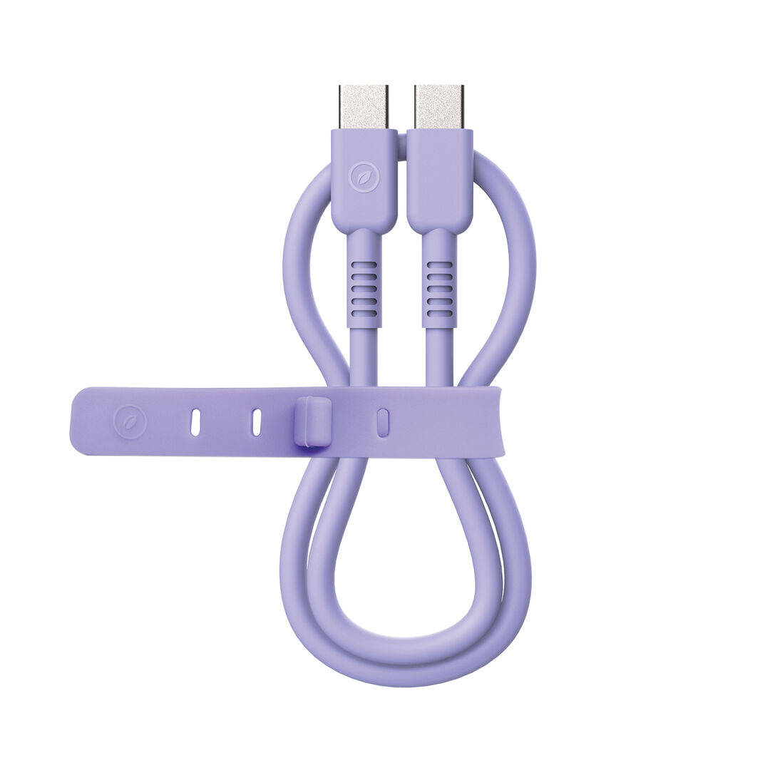 Cable Tipo C a Tipo C 60W 1.2m lavanda