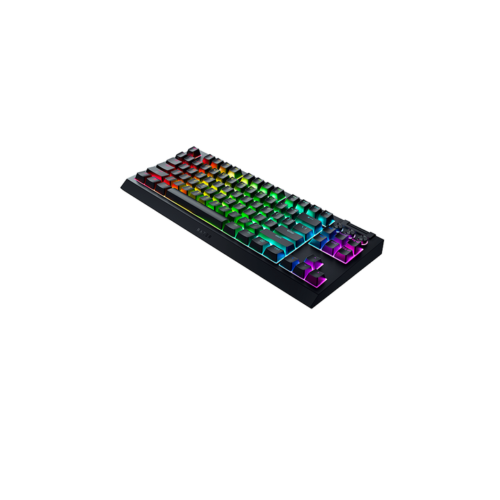 Razer BlackWidow V4 Tenkeyless HyperSpeed (Orange Tactile Switch) - Teclado Gaming inal&aacute;mbrico con tecnolog&iacute;a &ldquo;Hot Swap&rdquo; - Bluetooth & HyperSpeed 1000Hz - Snap Tap - QWERTY ES-Dise&ntilde;o | Negro