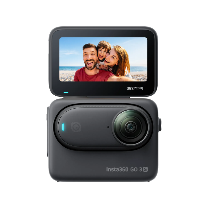 La Insta360 GO 3S es una cámara de acción compacta y ligera, diseñada para la captura de POV (Point of View) y una gran versatilidad de montaje