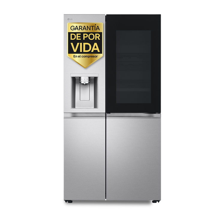 Frigor&iacute;fico americano de 628 litros con InstaView, DoorCooling+, LinearCooling, UVnano y dise&ntilde;o en acero antihuellas. Clase energ&eacute;tica D y funcionamiento silencioso de 35 dB.