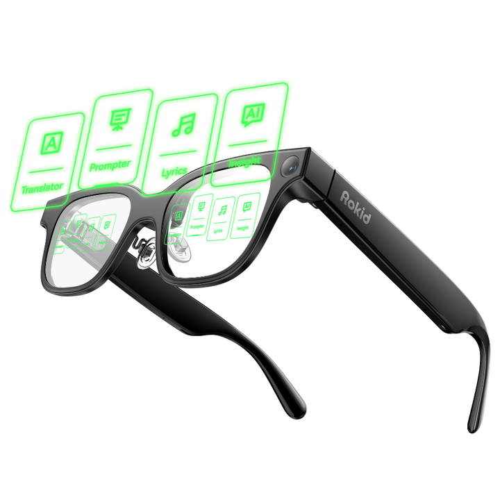 <p>Las Rokid Glasses combinan realidad aumentada, c&aacute;mara integrada y un sistema de doble pantalla para llevar la informaci&oacute;n justo donde la necesitas. Ligeras, c&oacute;modas y preparadas para moverte, mezclan inteligencia artificial, control por voz y proyecci&oacute;n clara para ayudarte a trabajar, aprender o explorar de forma m&aacute;s intuitiva. Con bater&iacute;a pensada para acompa&ntilde;arte toda la jornada y funciones manos libres, a&ntilde;aden una capa &uacute;til de informaci&oacute;n a tu d&iacute;a a d&iacute;a sin esfuerzo.</p>