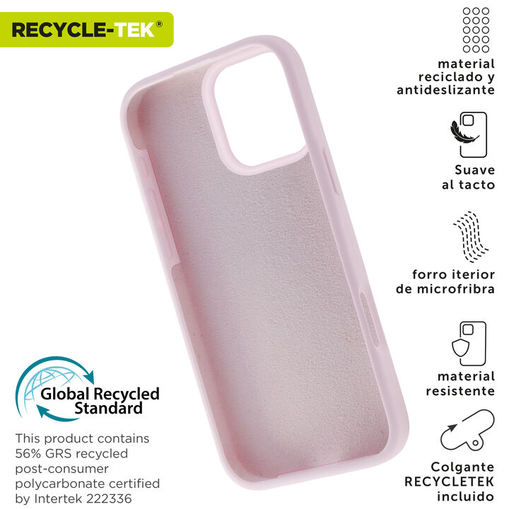 Nuestra funda liquid de muvit for change, fabricada en silicona reciclada certificada, aporta un tacto extra suave con un acabado interior en microfibra. A&ntilde;ade un toque de color a tu iPhone 

La protecci&oacute;n del medio ambiente es, hoy en d&iacute;a, una preocupaci&oacute;n en todo momento, con las fundas recycletek de muvit for change, proponemos una gama de fundas reciclables, fabricadas con materiales reciclados con certificado GRS. Una manera responsable de proteger nuestro smartphone.&nbsp;