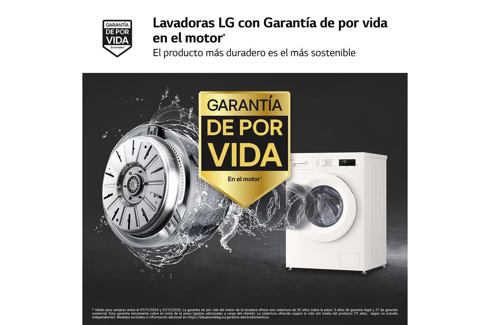 Lavasecadora LG 8 kg + 5 kg con Direct Drive, 6 Motion, Steam y Wi-Fi ThinQ