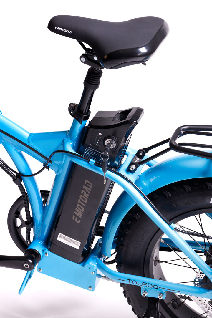 Bicicleta el&eacute;ctrica ciudad 20" Toledo Tiffany Azul