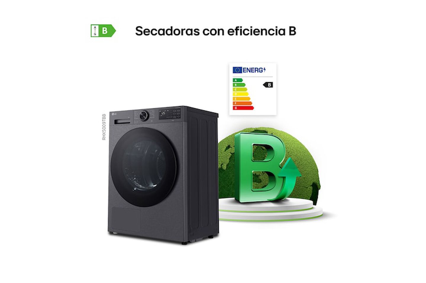 Secadora 9kg AI Dry RHX5009TBB Inox
