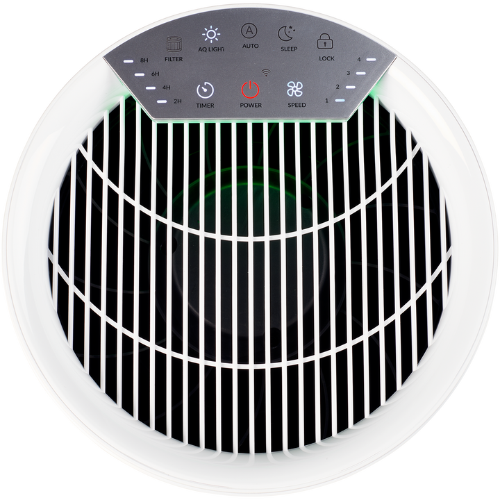 Sea SMART y controle el elegante purificador de aire con la app Climate o por voz. La calidad del aire se muestra con colores. Obtenga m&aacute;s informaci&oacute;n sobre la humedad y la temperatura de la habitaci&oacute;n. 3 filtros (prefiltro, carb&oacute;n y HEPA H13).