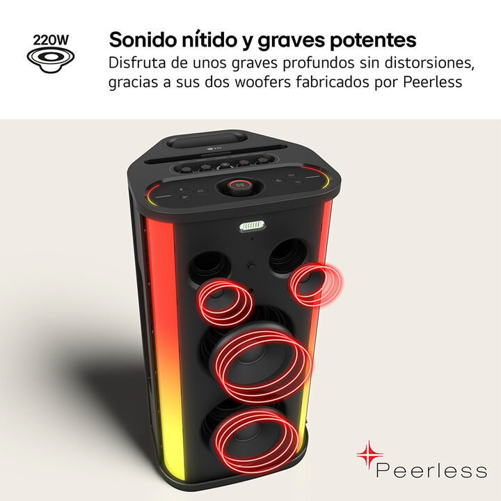 LG Altavoz Port&aacute;til 220W Stage 501